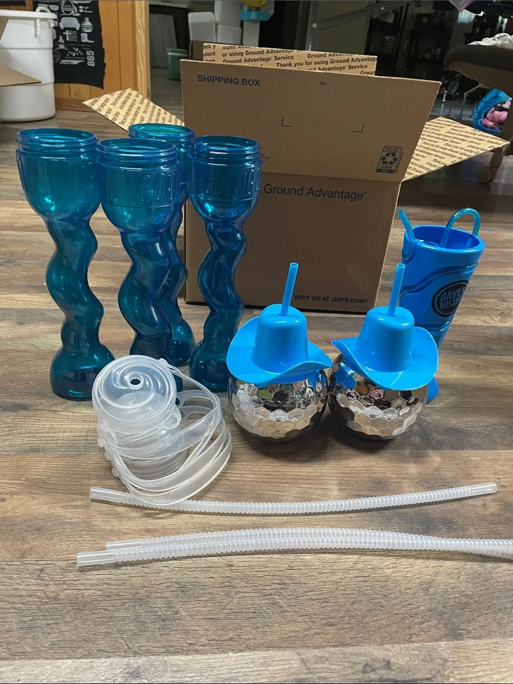 Hangout, Dave and buster’s and disco cowgirl/cowboy cups
